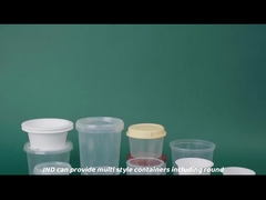 Comida Impresión digital personalizada copa de helado con tapa copas de yogur desechables de plástico