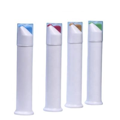 comprar Logotipo personalizado 100ml 110ml PP bomba sin aire botella de tubo para la pasta de dientes botella de plástico Fabricación en línea