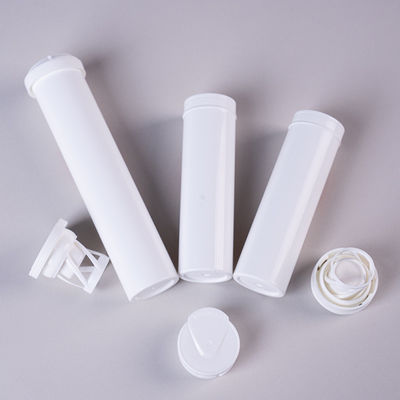 Minerals Industrial Plastic Vitamin C Effervescent Tablet Tubes With Desiccant Cover