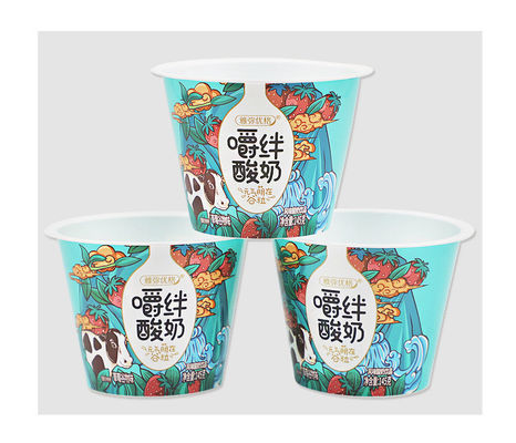 comprar Tazas de plástico desechables Logotipo personalizado Torta yogur jalea postre Taza de helado de plástico Fabricación en línea