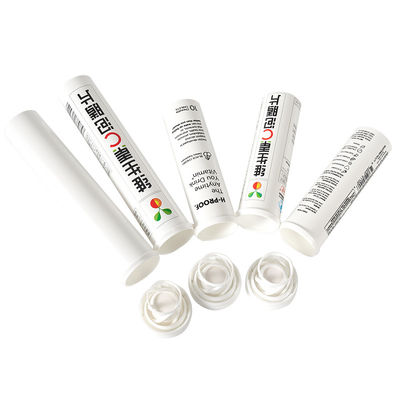 comprar Suplementos industriales hechos en botellas de plástico personalizadas Tubo de tabletas efervescentes de colores Fabricación en línea