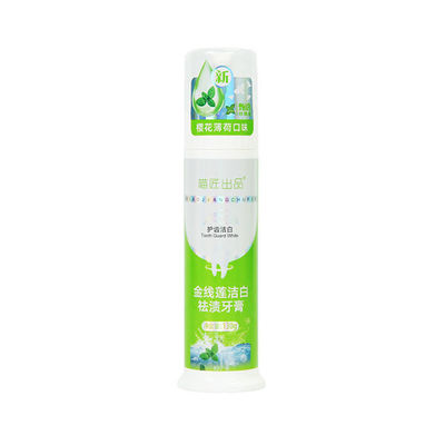 Private Label NatureTeeth Whitening Foam Toothpaste with Mint Flavor Herbal Ingredients