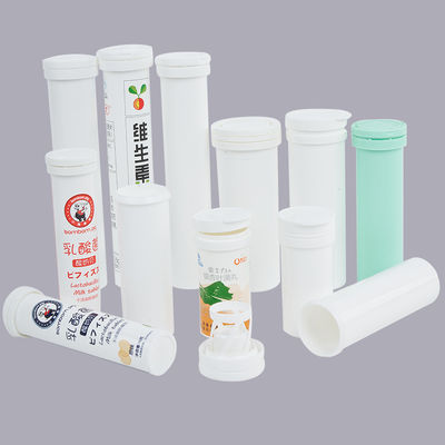 Custom Plastic Medicine Vitamin C Effervescent Tablet Tubes for Print Color 6 colors MAX