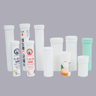 Long Print Custom Plastic Vitamin C Effervescent Tablet Tube for Medicine Packaging