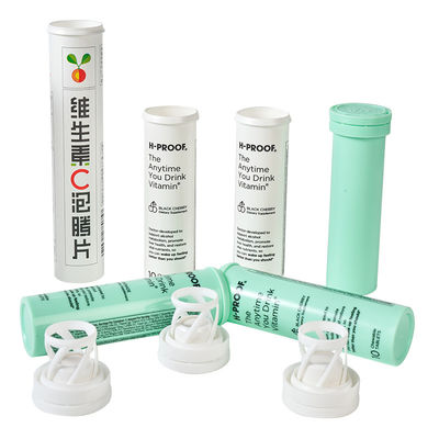 comprar Botella de plástico de tamaño pequeño para tabletas efervescentes botella de pastillas personalizada Fabricación en línea