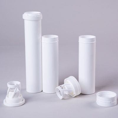comprar Botella de plástico efervescente de calidad alimentaria con impresión blanca personalizada y tapa Fabricación en línea