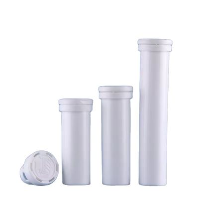 comprar Tubo de tableta efervescente de vitamina C y calcio con tapa de desecante de 144 mm de plástico de PP blanco Fabricación en línea