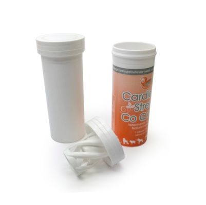 Personal Care 38*96mm Food Grade PP Effervescent Tablets Tube With Desiccant Cover