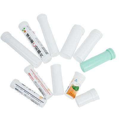 comprar Tubos de almacenamiento blancos Tubos de tabletas efervescentes Material de PP para solución de embalaje de vitaminas Fabricación en línea