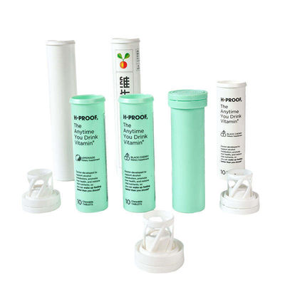 Customized PP Free Sample Plastic Vitamin Empty Effervescent Tablet Tube with Cap