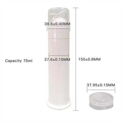 comprar Color personalizado pasta de dientes de 75 ml tubos de plástico bomba sin aire botella para material viscoso Fabricación en línea