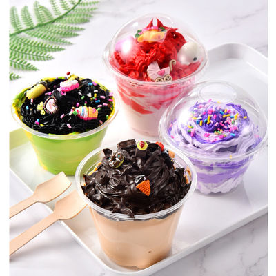 Impresión offset de postres helados de plástico de yogur de tamaño de taza Certificado opcional FSSC 22000