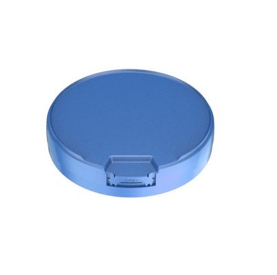 Capa de polvo de leche azul personalizable en plástico para envases certificados FSSC 22000