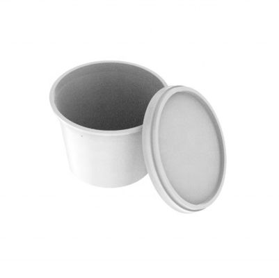 500 ml Taza de yogur duradera ecológica con pared delgada y logotipo personalizable aprobada FSSC22000