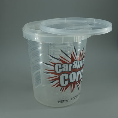 Acceptable OEM 1L Taza de helado Logotipo personalizado Grado alimenticio PP Tazas de yogur de gran tamaño con tapas