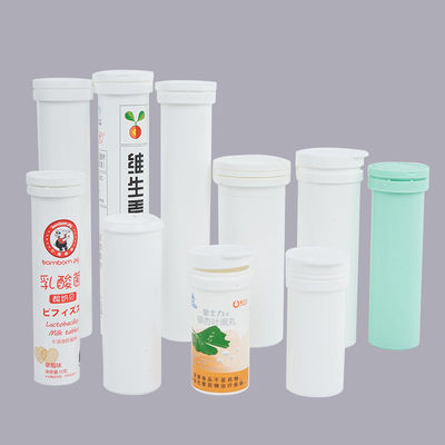 Contenedor vacío de pastillas efervescentes de vitamina C 50/60/80/90 ml Embalaje en tubos de plástico de PP