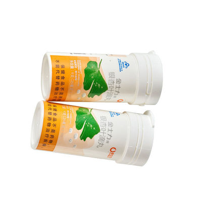 Material de cuello de PP fácil de limpiar Botellas de tabletas efervescentes de vitamina C para la aceptación OEM