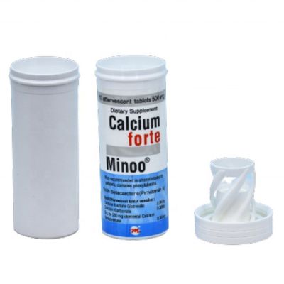 Cuidado personal 38*96mm Grado alimenticio PP Effervescent Tablets Tubo con cubierta de desecante