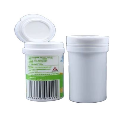 Tubo de pastillas efervescentes de PP saludable para botellas vacías de plástico blanco Vc de pastillas de calcio