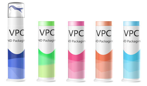 Botellas de bomba sin aire de PP vacías de 100 ml Dispensador de pasta de dientes con color y logotipo personalizado
