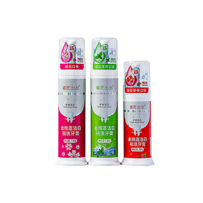 Dispensador de bomba de plástico vacío de 75 ml Botella cosmética sin aire con color y logotipo personalizado
